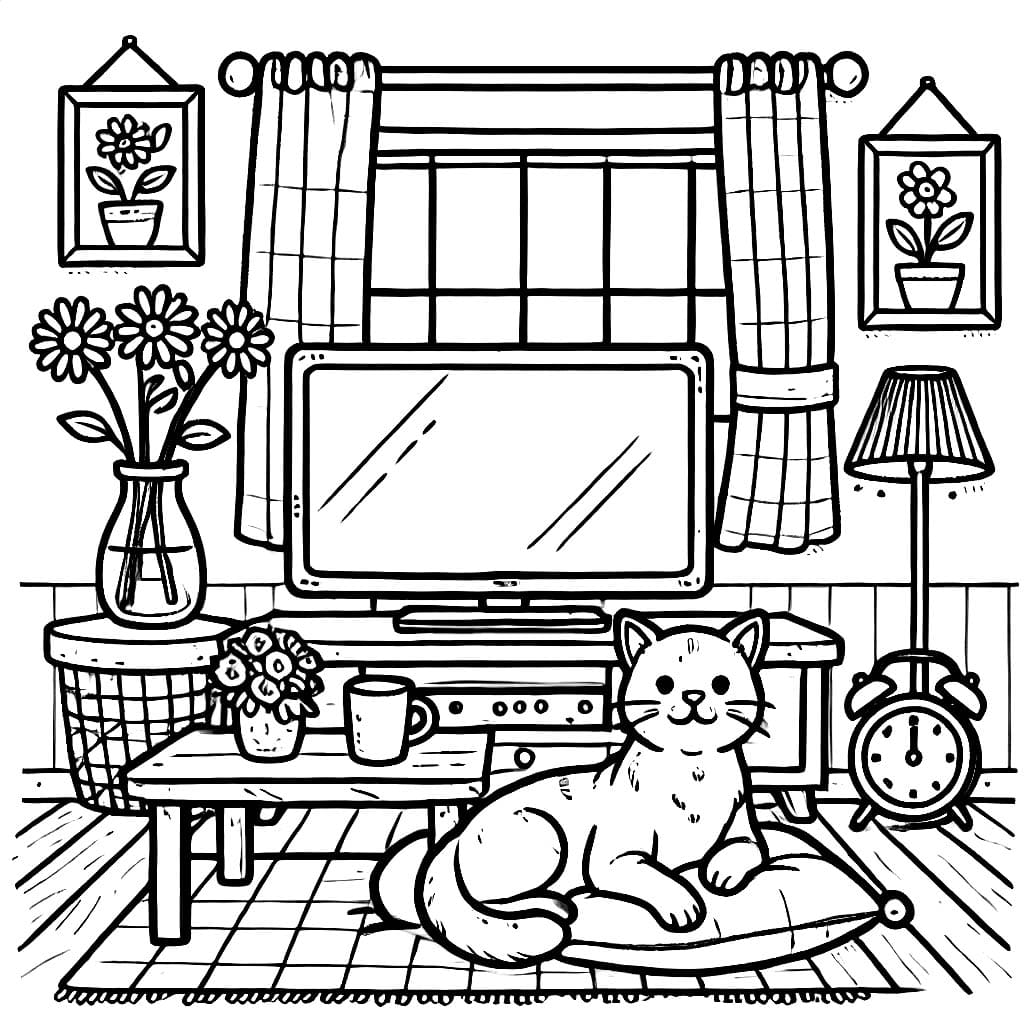 Televisi dan kucing