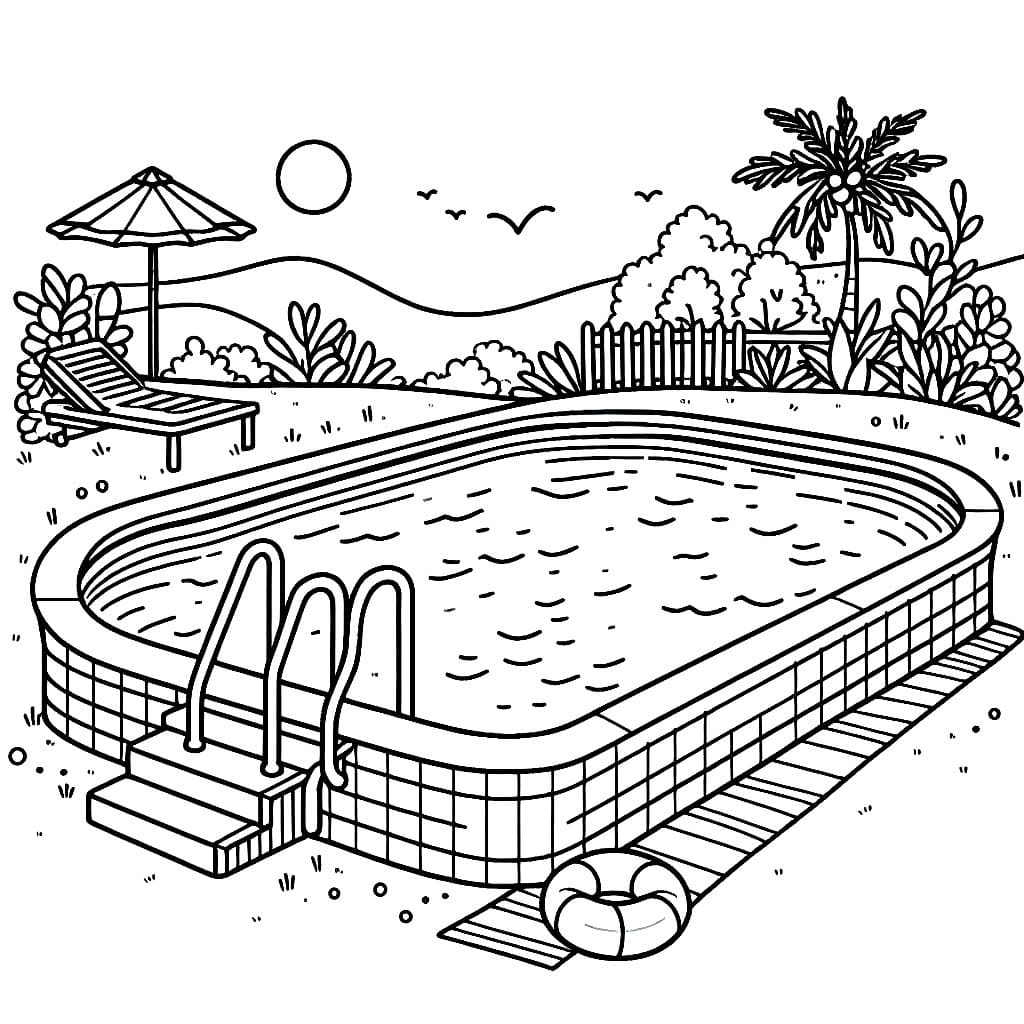 Air tenang kolam renang