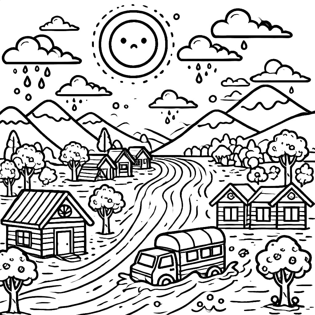 Banjir dan mobil