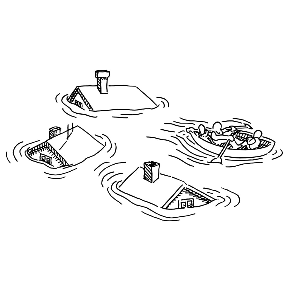 Banjir sangat tinggi