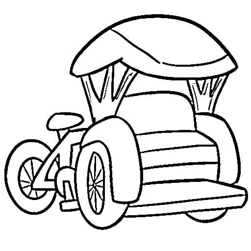 Becak biasa