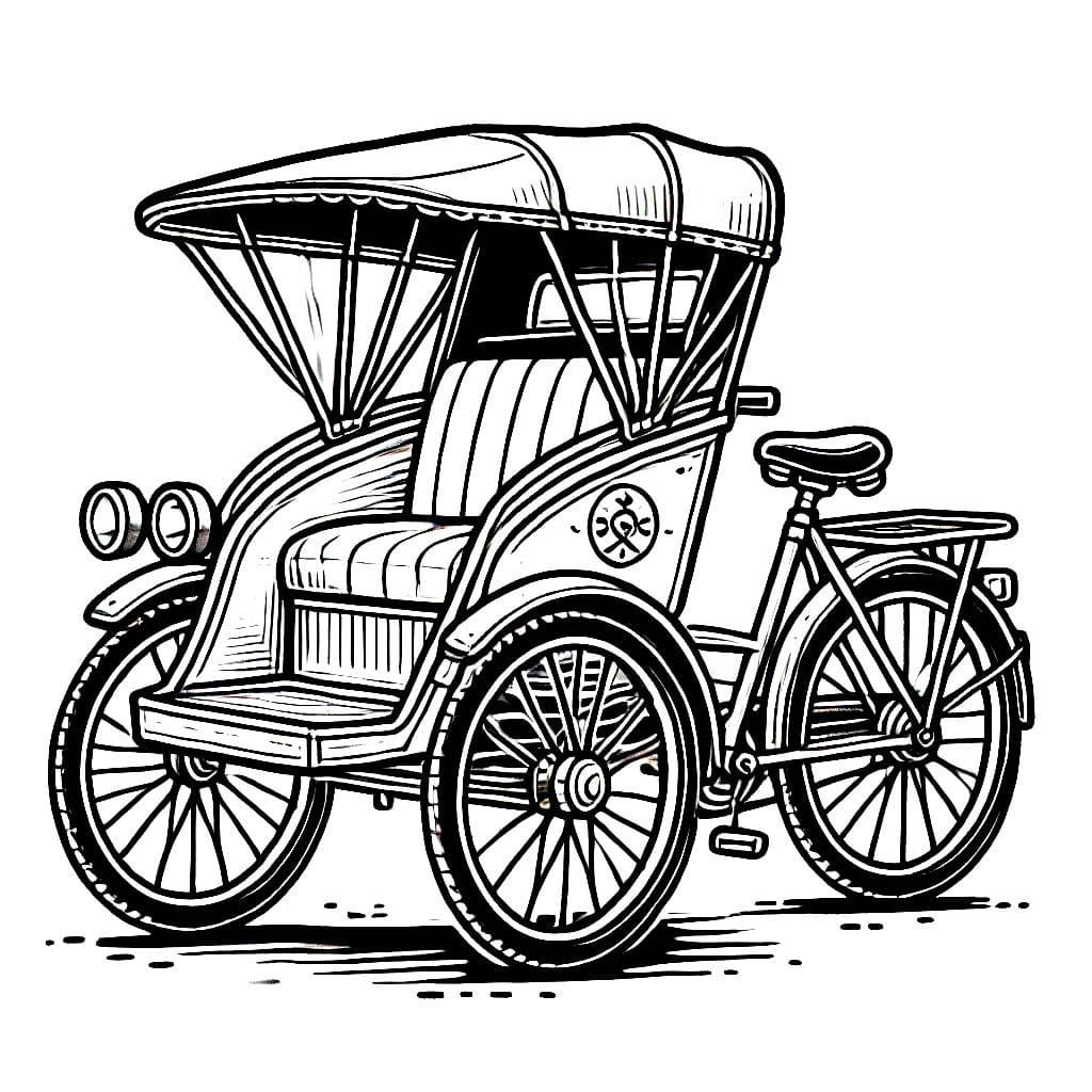 Becak dapat dicetak secara gratis