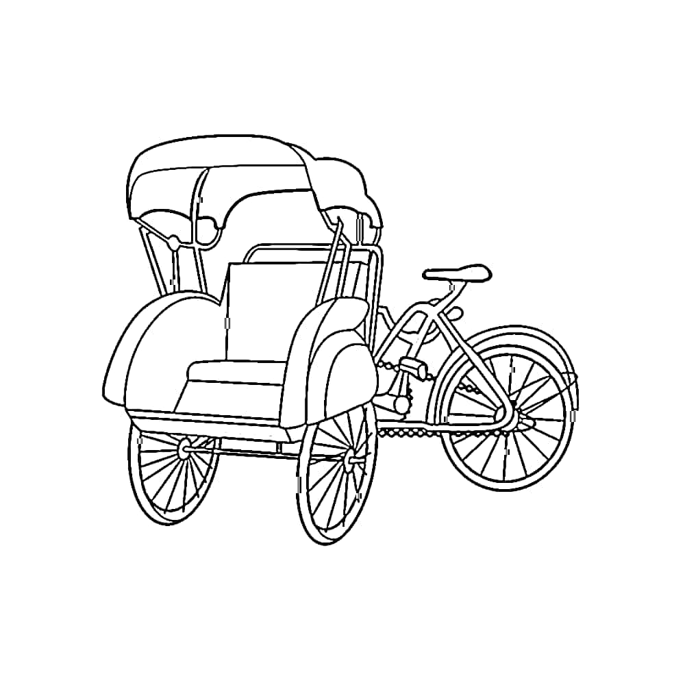 Becak sederhana