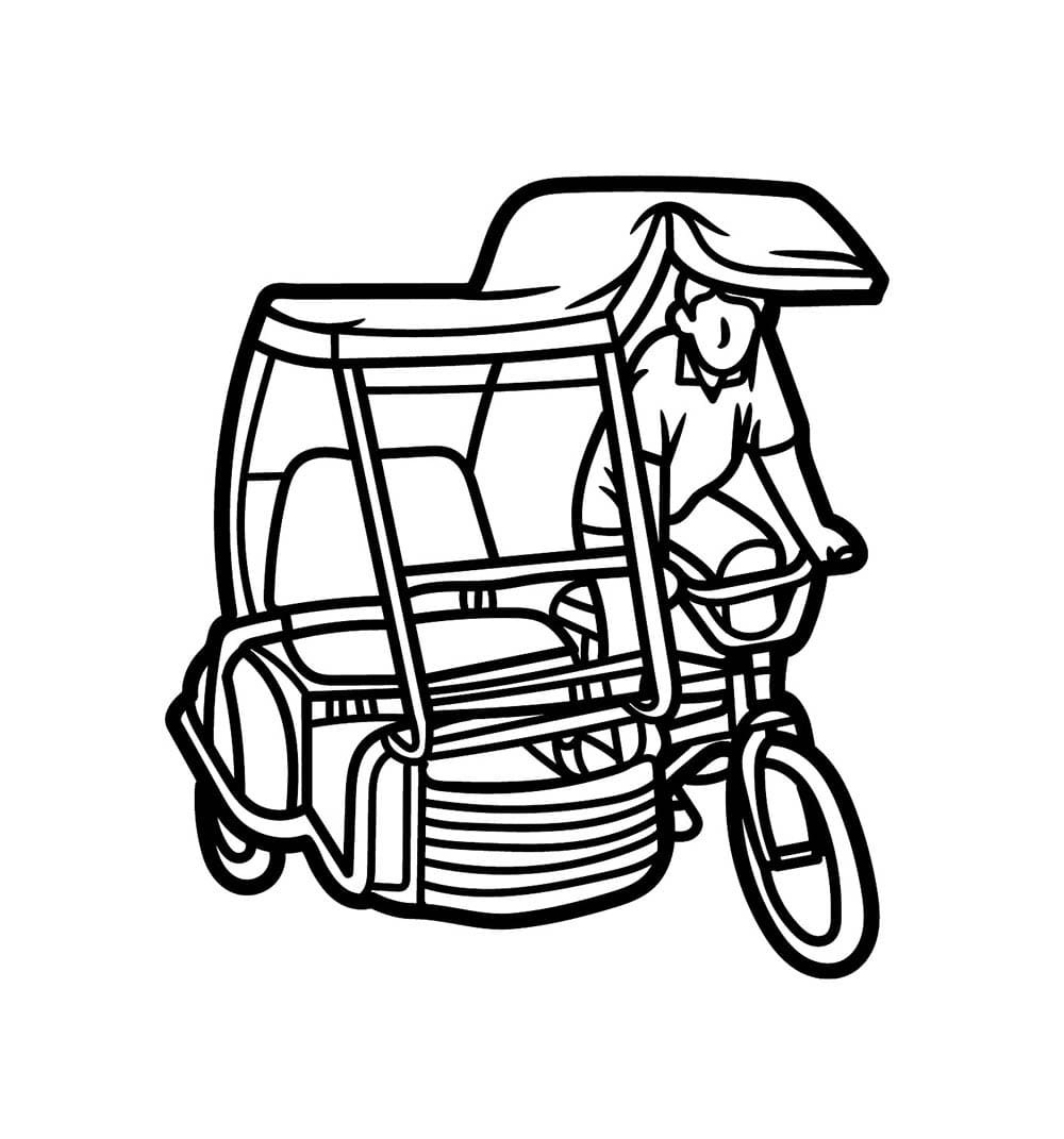 Becak tertutup