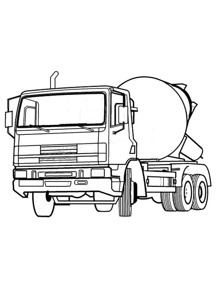 Cetak Truk Pengaduk Semen