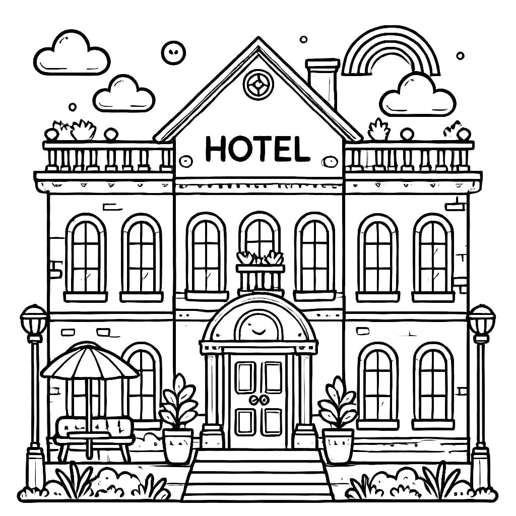 Hotel dan pelangi kecil