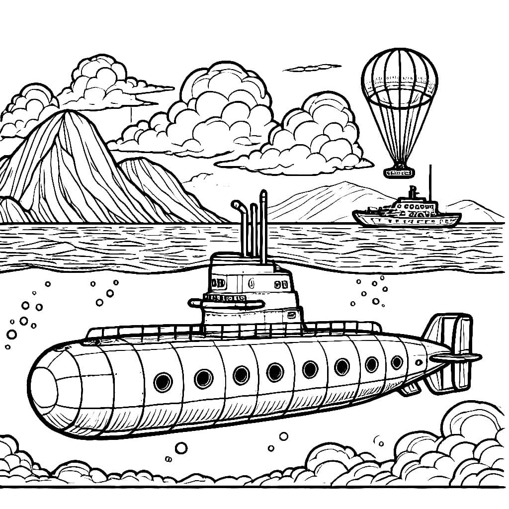 Kapal selam di lautan