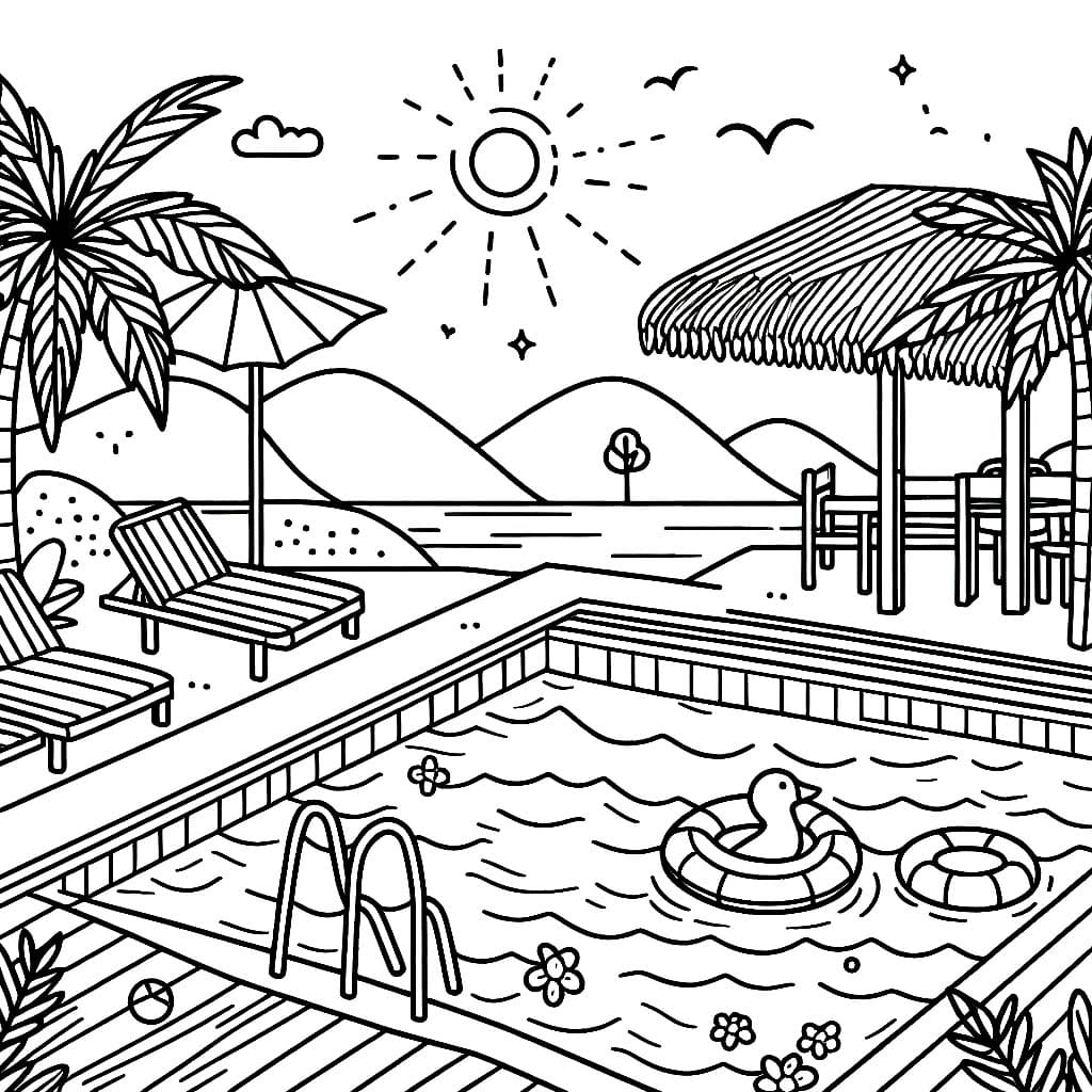 Kolam renang modern