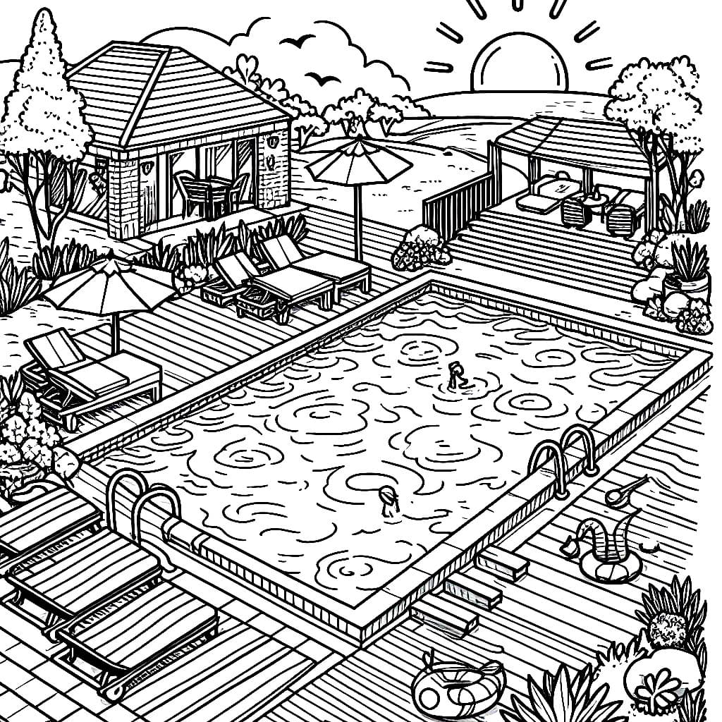 Kolam renang persegi