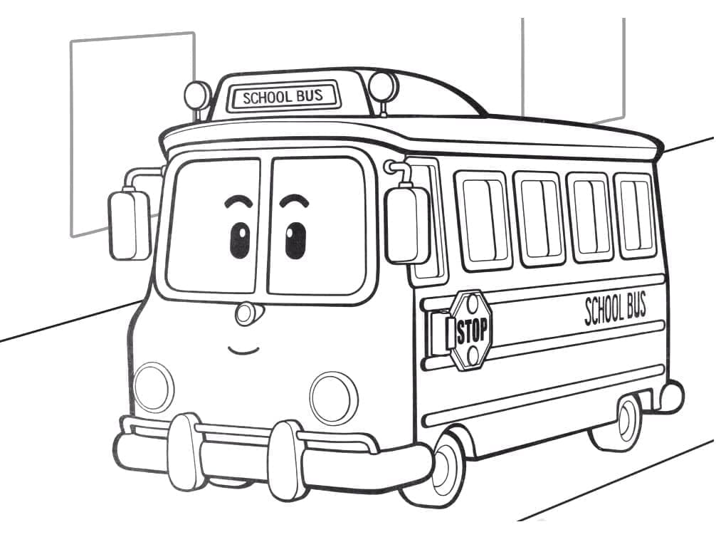 Sekolah B di Robocar Poli