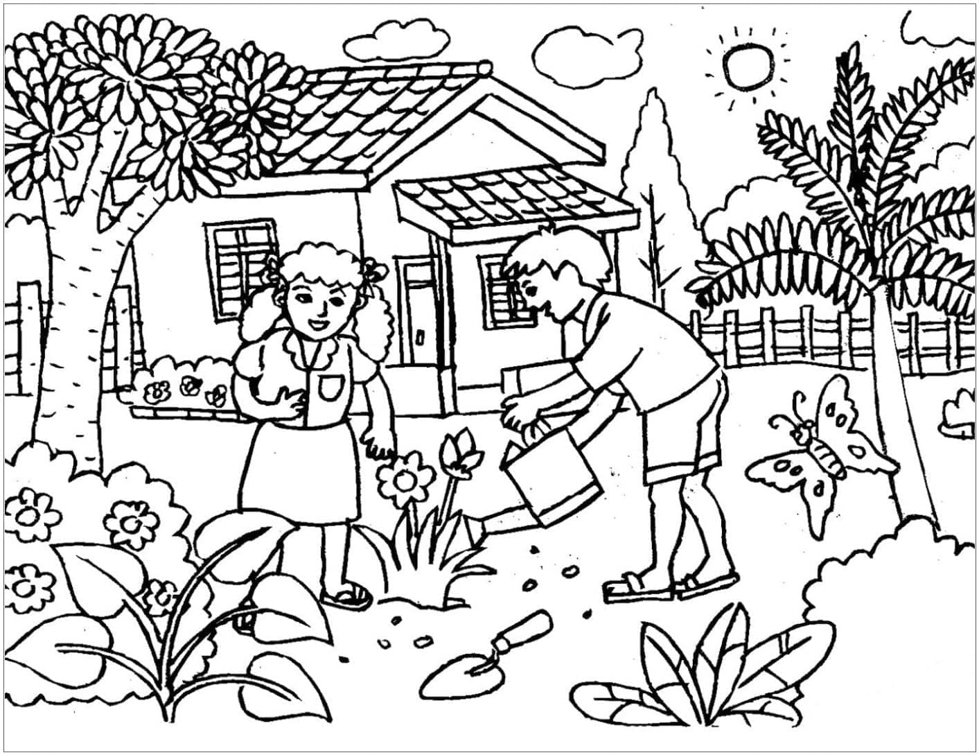 Anak-anak di Kebun