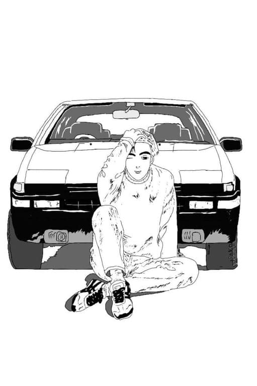 Anak laki-laki dan mobil Toyota