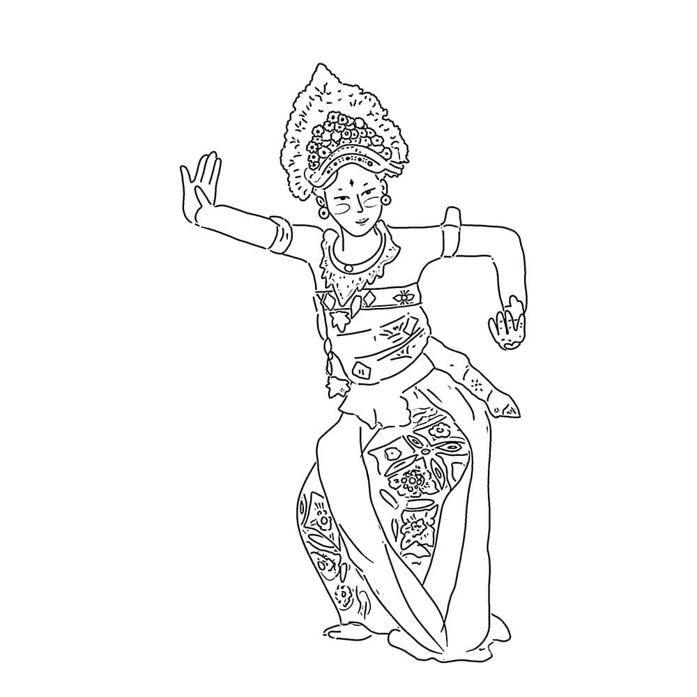 Cetak gambar Penari Bali