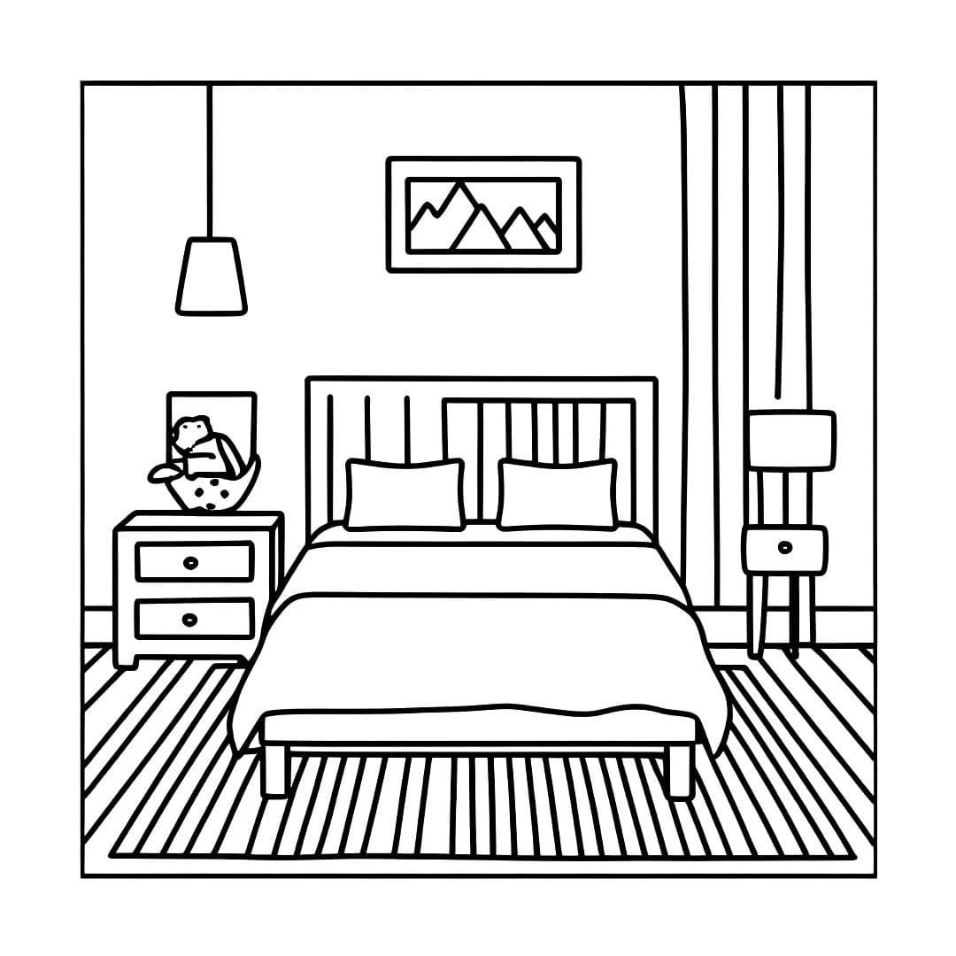 Cetak Kamar Tidur yang Bagus