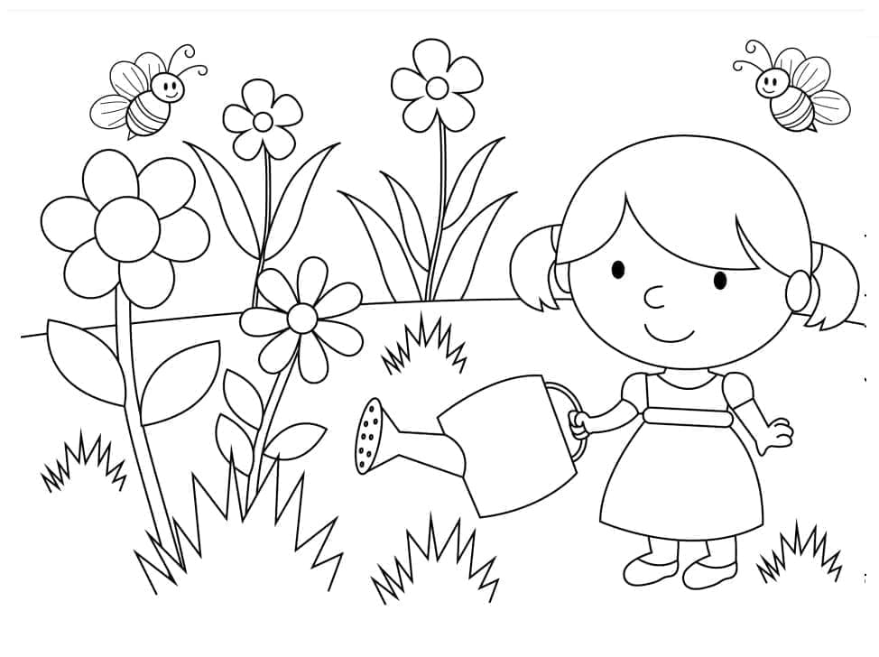 Gadis Cantik di Kebun