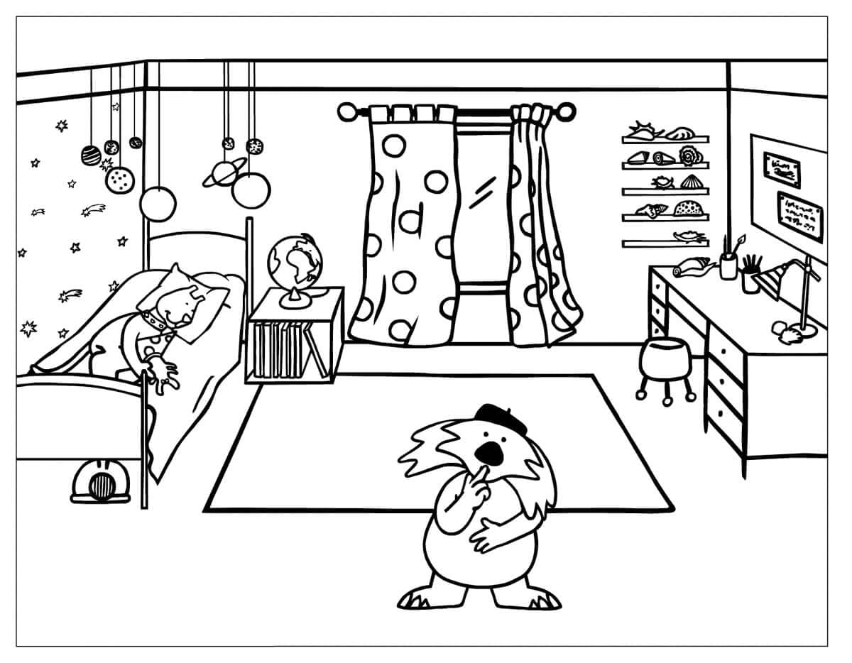 Kamar Tidur Kartun