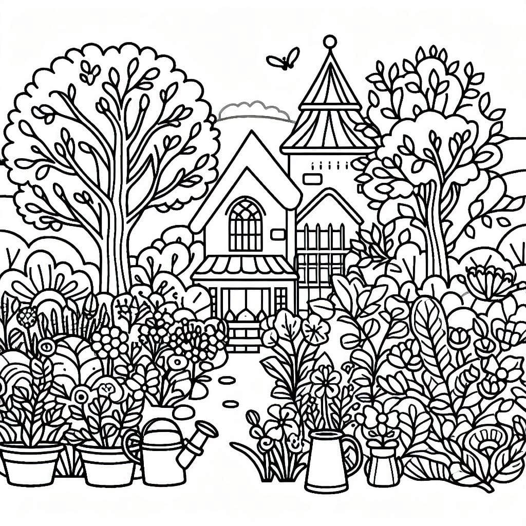 Kebun dan rumah