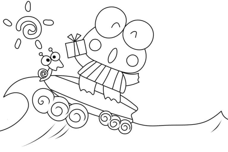 Keroppi Berselancar