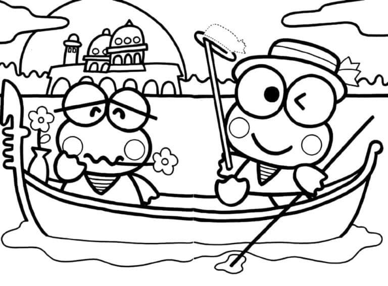 Keroppi Di Atas Perahu