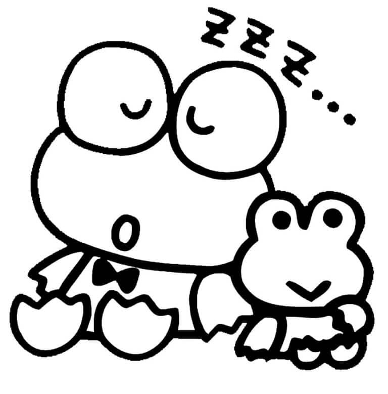 Keroppi Istirahat Tidur