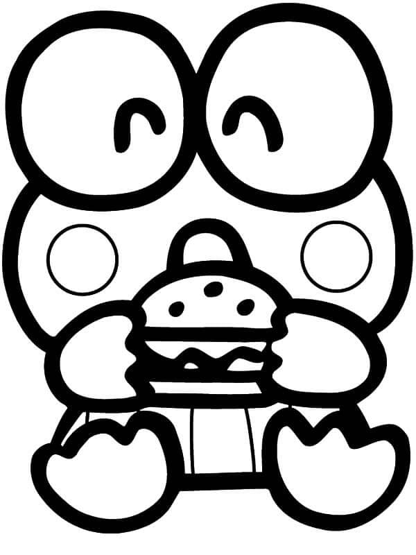 Keroppi Makan Hamburger
