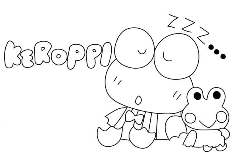 Keroppi Sedang Tidur