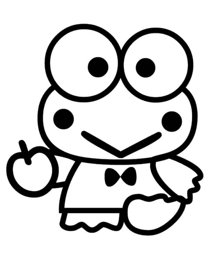 Keroppi Suka Apel yang Lezat