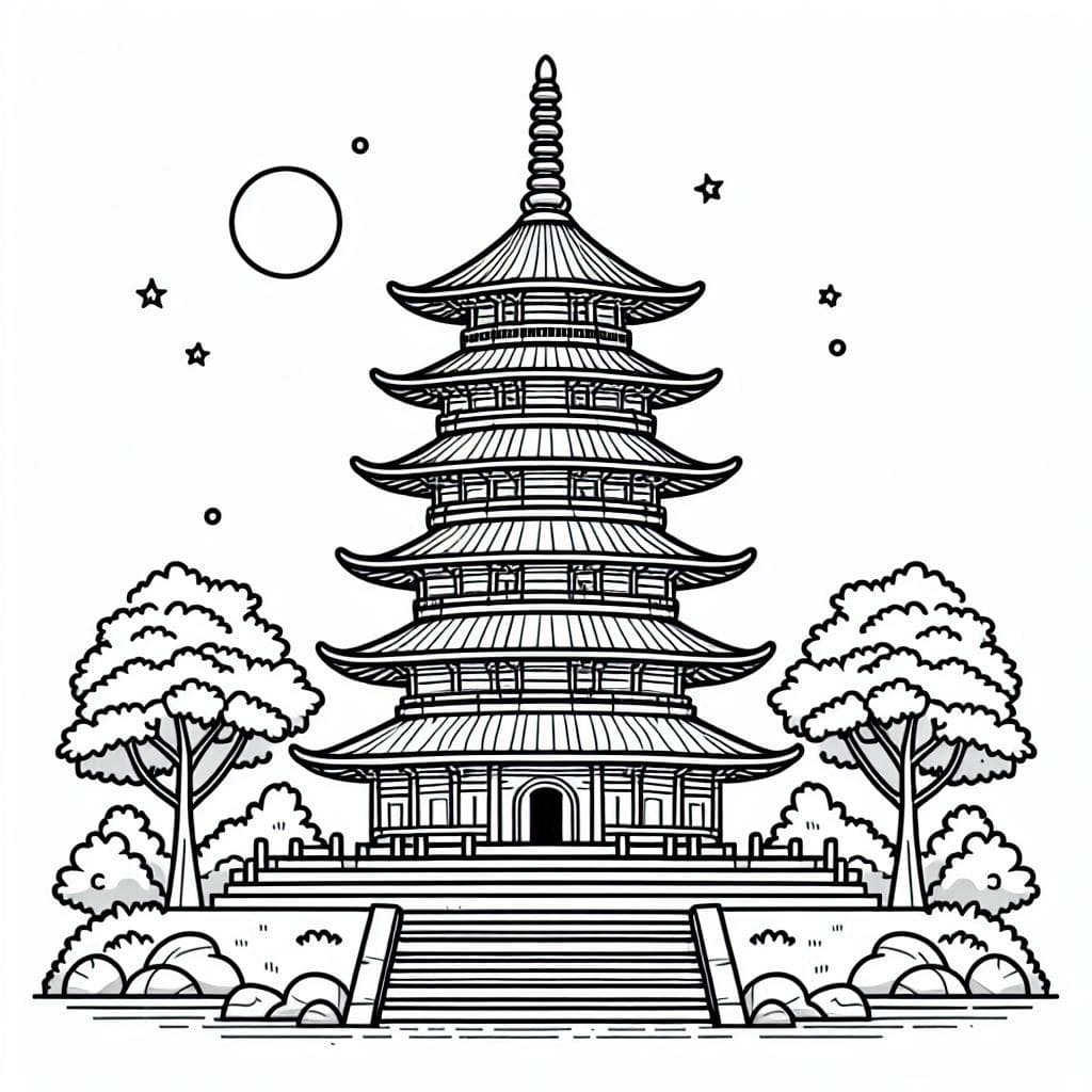 Klenteng dan pohon