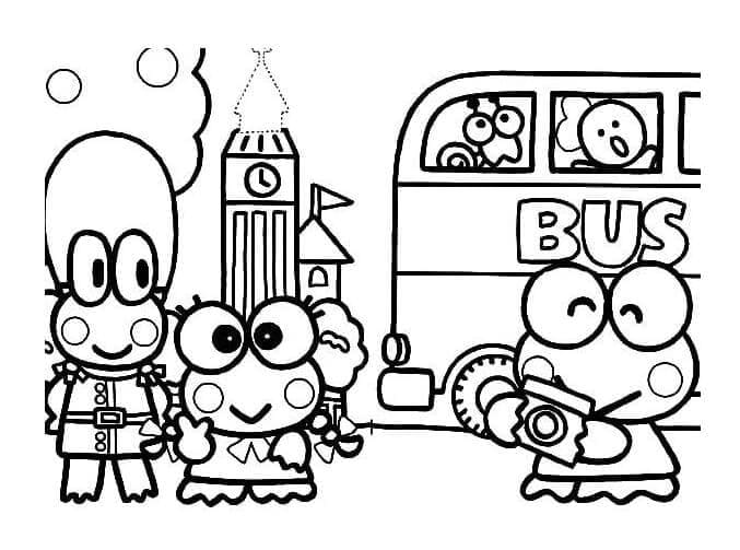 Perjalanan Keroppi Dengan Bus