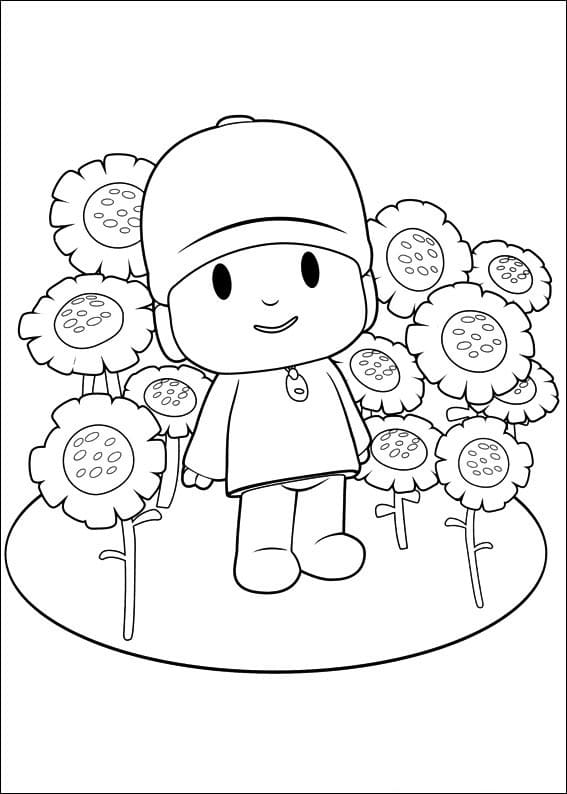 Pocoyo di Kebun Bunga