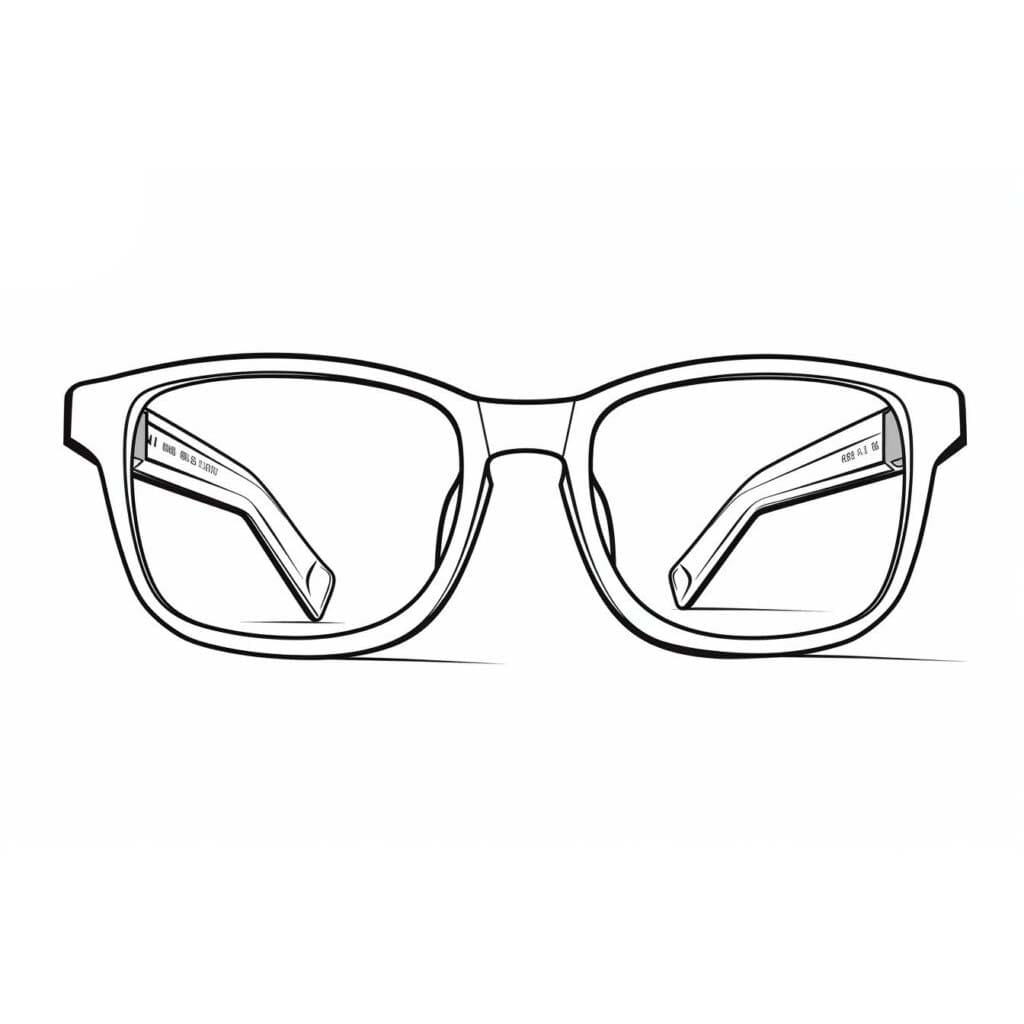 Sketsa Kacamata