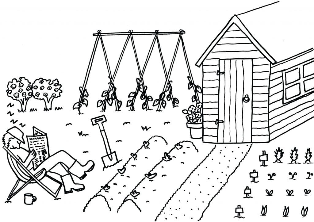 Tidur di Kebun