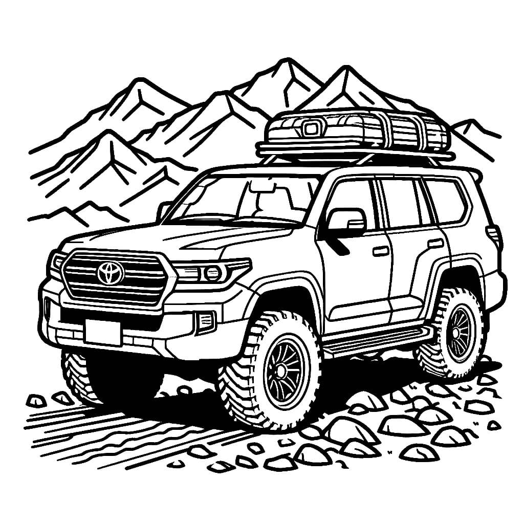 Toyota Land Cruiser dan gunung