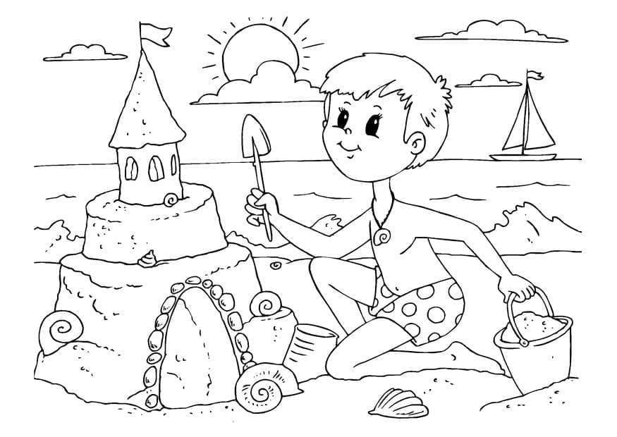 Anak Laki-laki dan Istana Pasir
