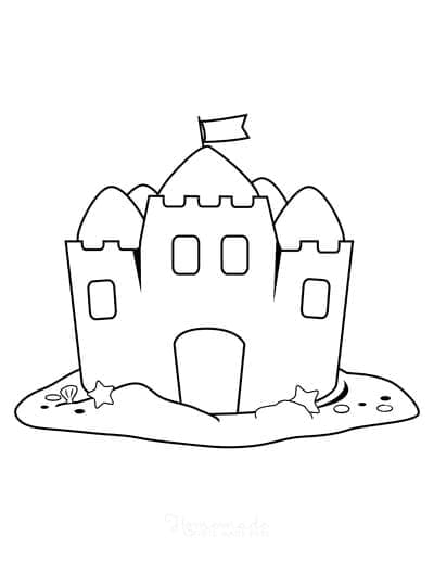 Menggambar Istana Pasir