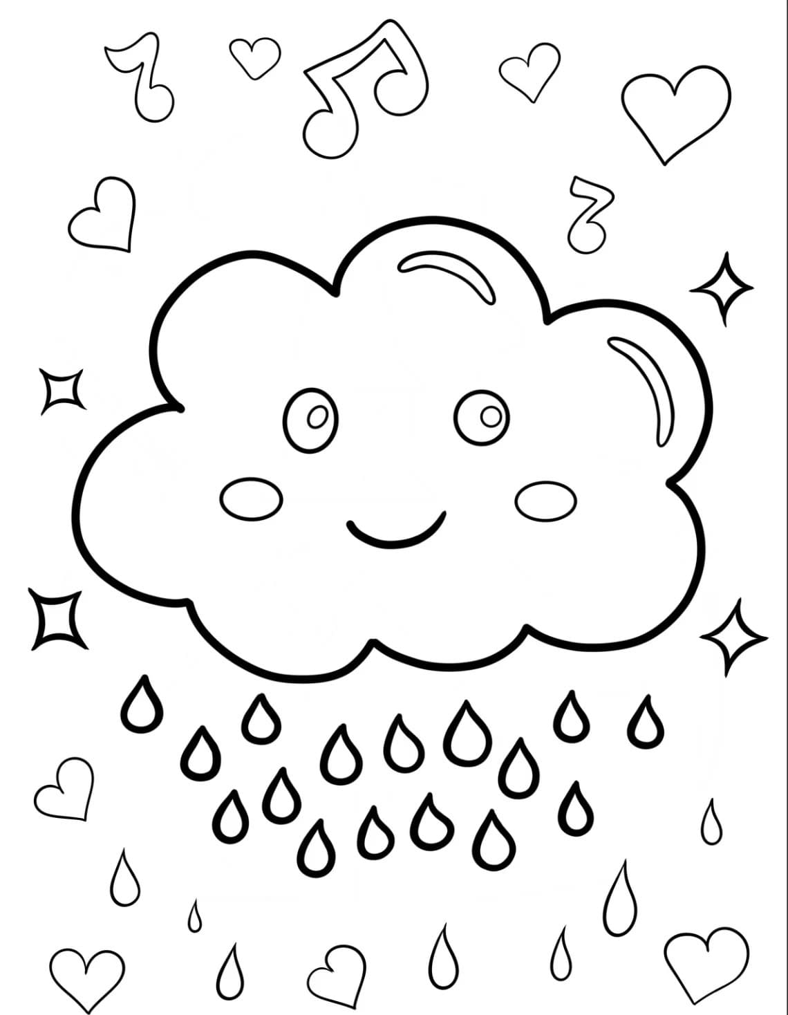 Awan hujan kawaii