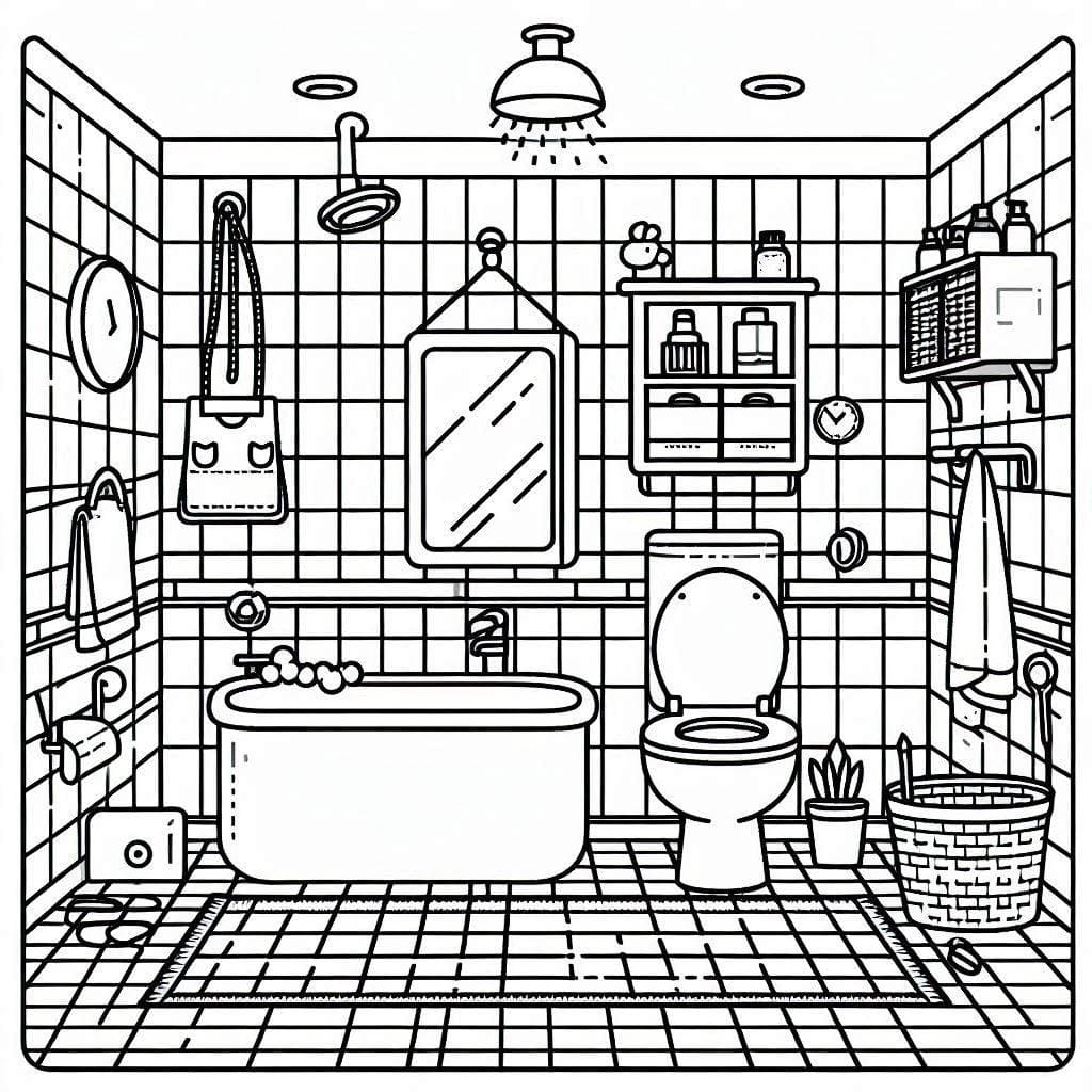 Cetakan kamar mandi