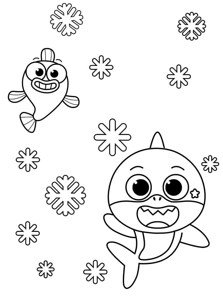 Dapat dicetak Baby Shark