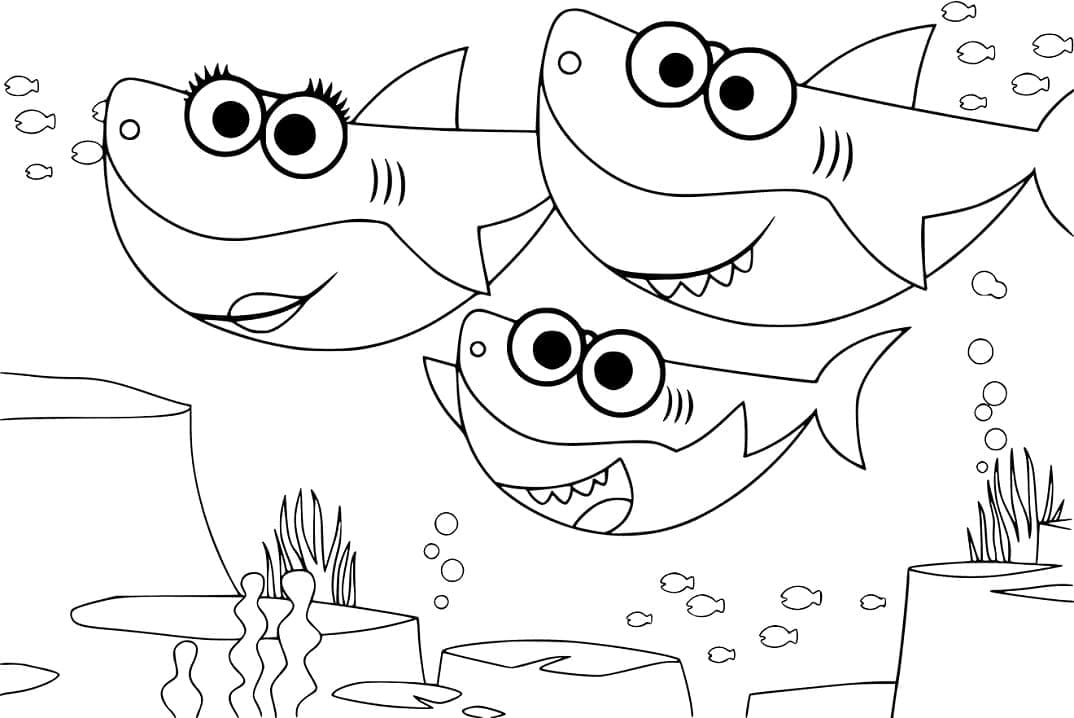 Dapat dicetak gratis Baby Shark