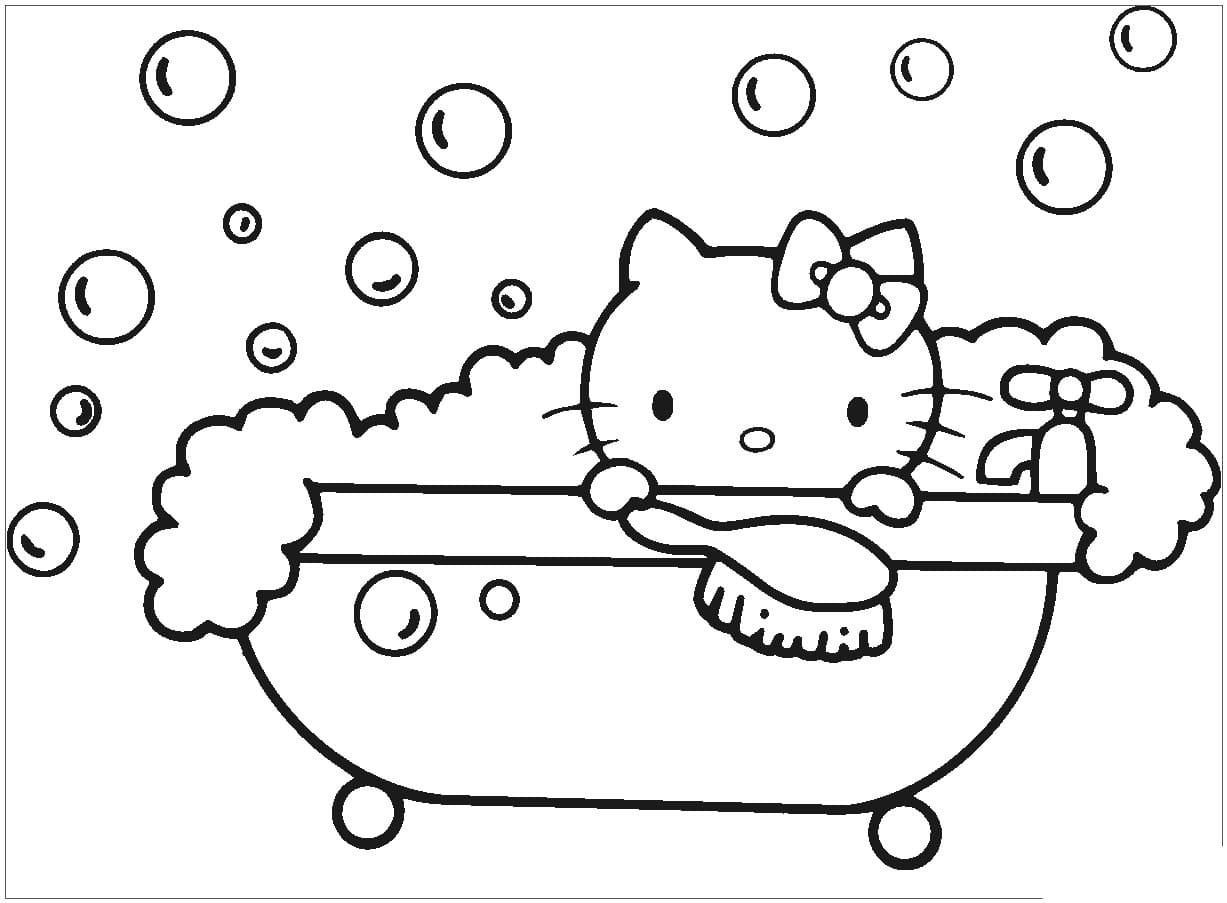 Hello Kitty di Kamar Mandi