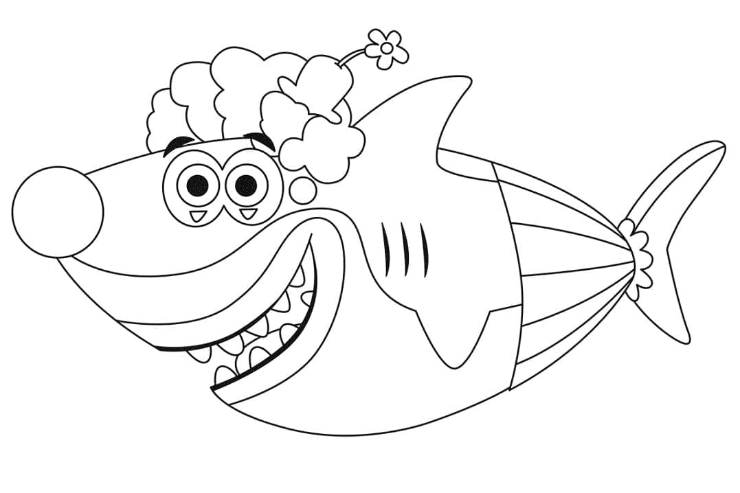 Hiu Badut dari Baby Shark