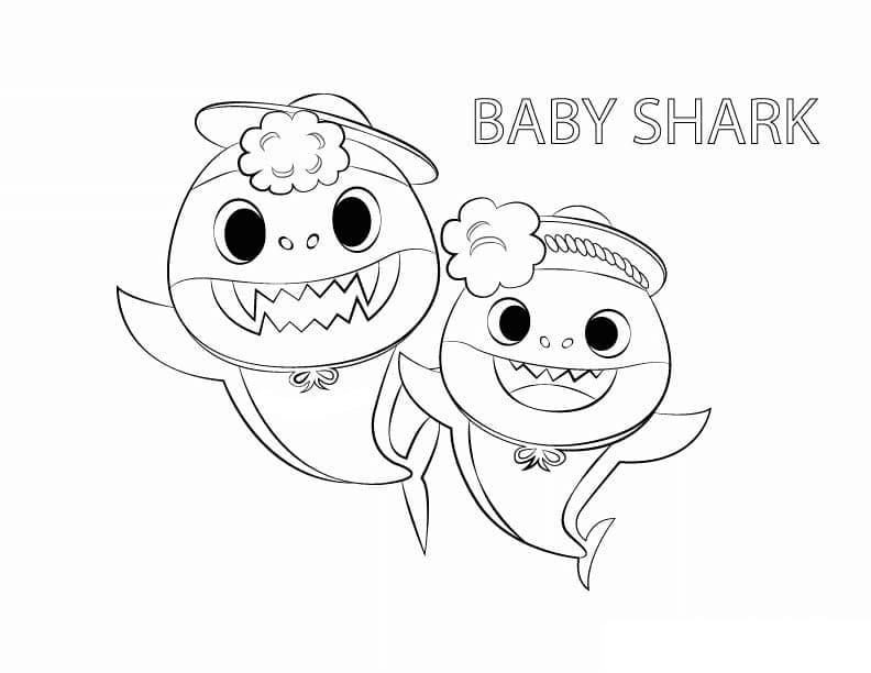 Menggambar Baby Shark