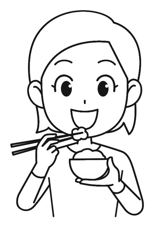 Gadis Makan Nasi