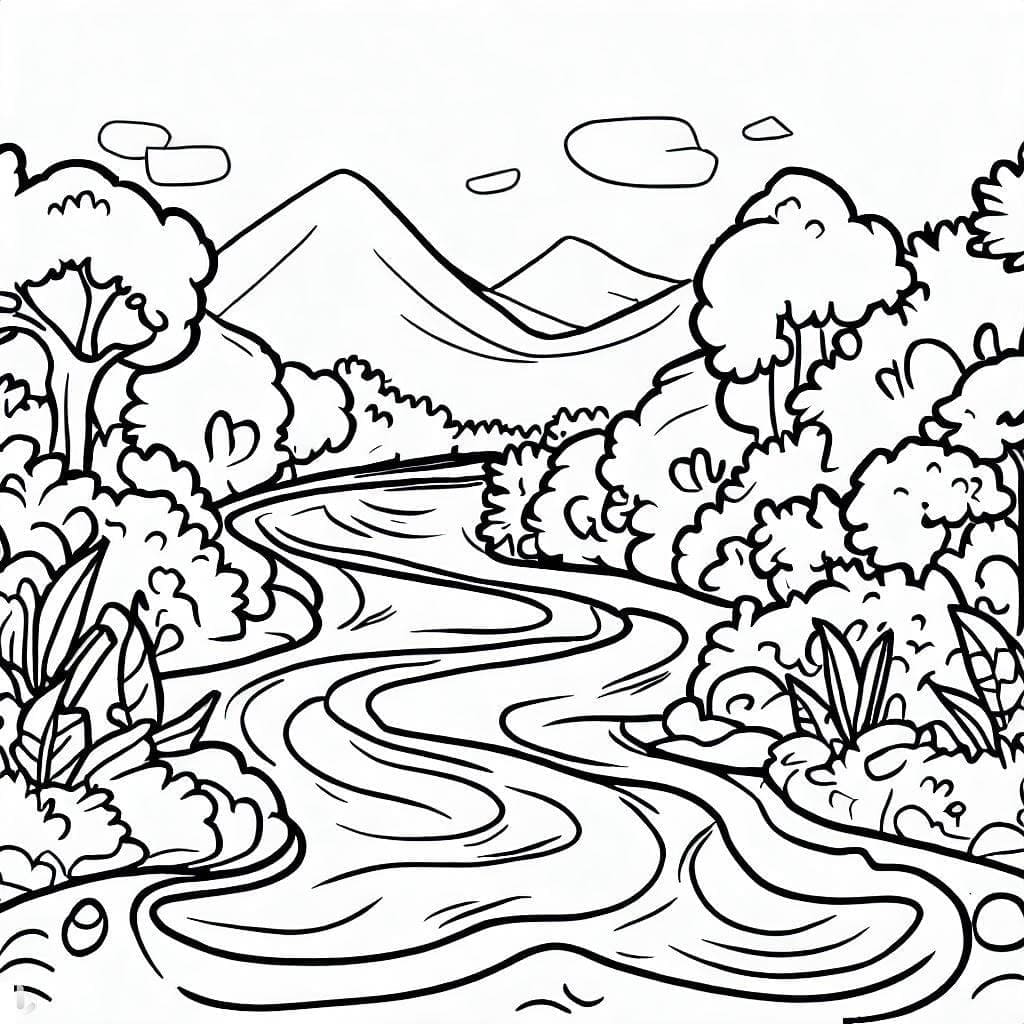 Gambar Pemandangan Sungai