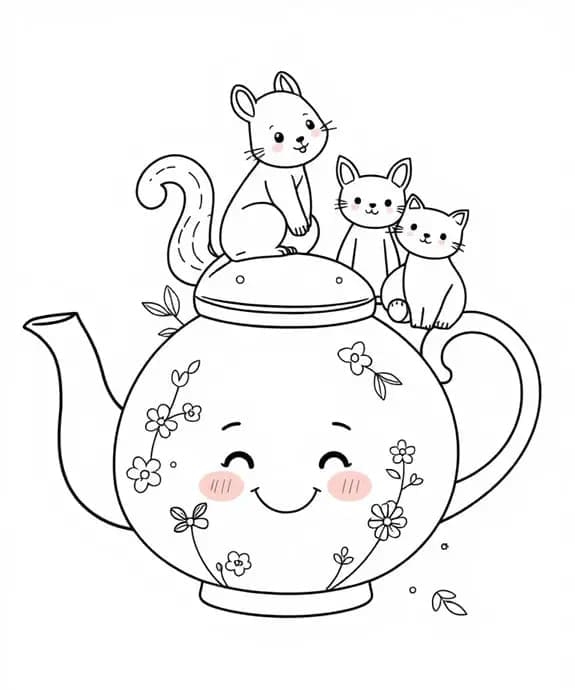Desain teko hewan lucu