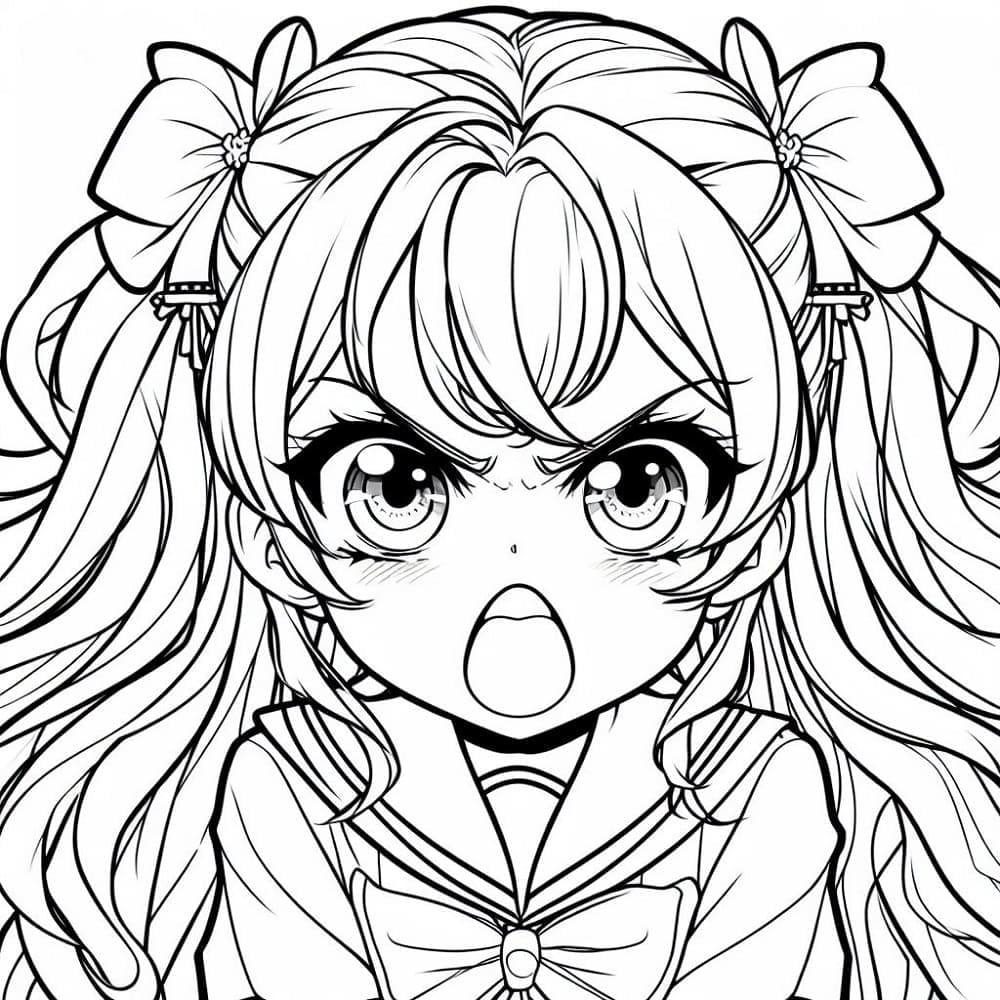 Gadis Anime Marah