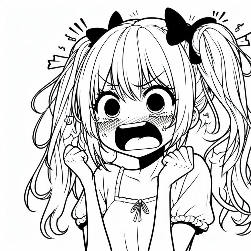 Gadis Anime yang Takut