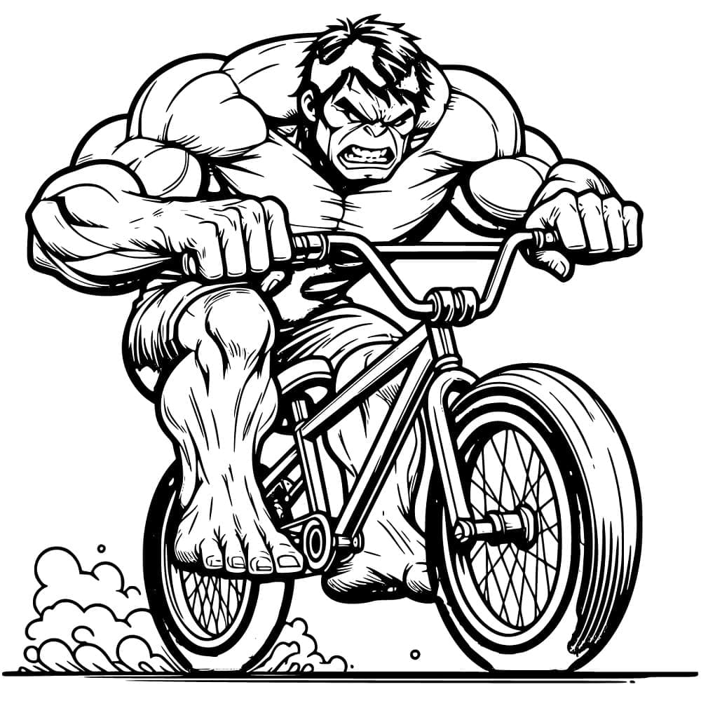 Hulk di Sepeda