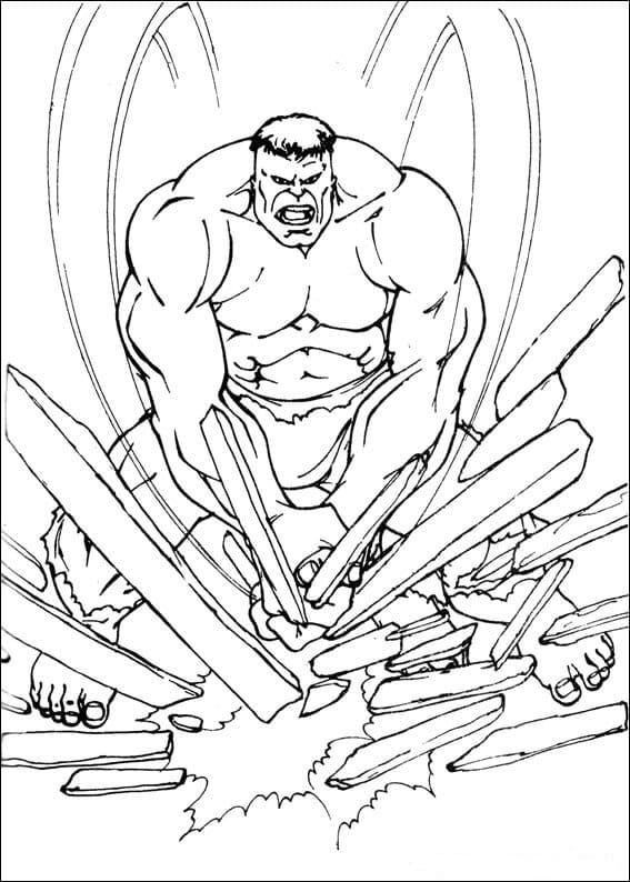 Hulk Memotong Kayu