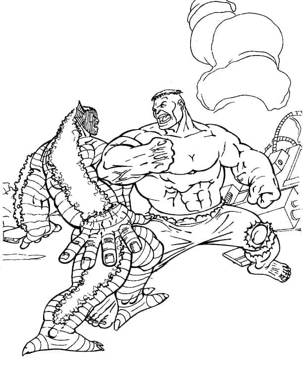 Hulk Sedang Bertarung